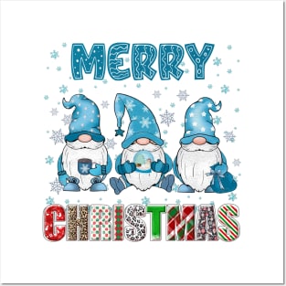 Merry Christmas Gnome Family Funny Xmas Tree Women Men Kids Posters and Art